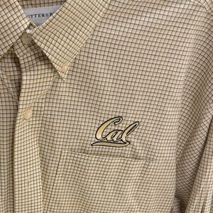 Men's Cal Cutter & Buck Checkered Shirt - University of California Berkeley